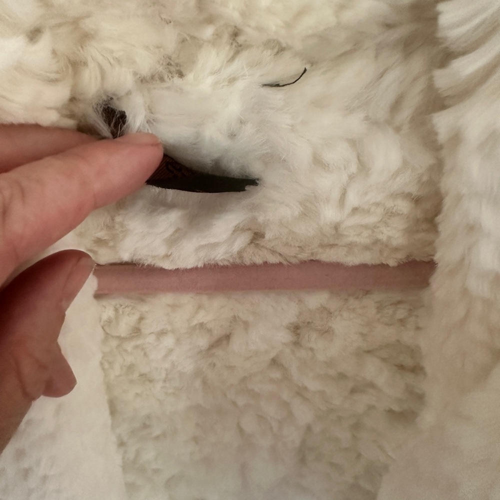 Women's Cream Teddy Jacket - Picture 8 of 8
